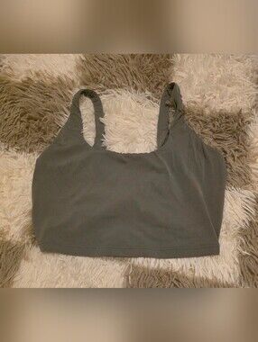 Aerie Scoop Neck Twisted Bra - Olive Green